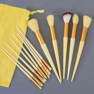 Set professionele Yellow make-up kwasten, 13 stuks