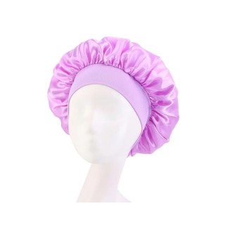 Satin Sleeping Cap Light Volet 1 piece