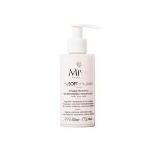 Miya Cosmetics mySOFTemulsion міцелярна емульсія для зняття макіяжу та очищення обличчя, очей і тіла 140 мл