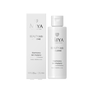 Miya Cosmetics BEAUTY .lab Verzachtende romige reinigingsgel voor gezicht en ogen 100 ml