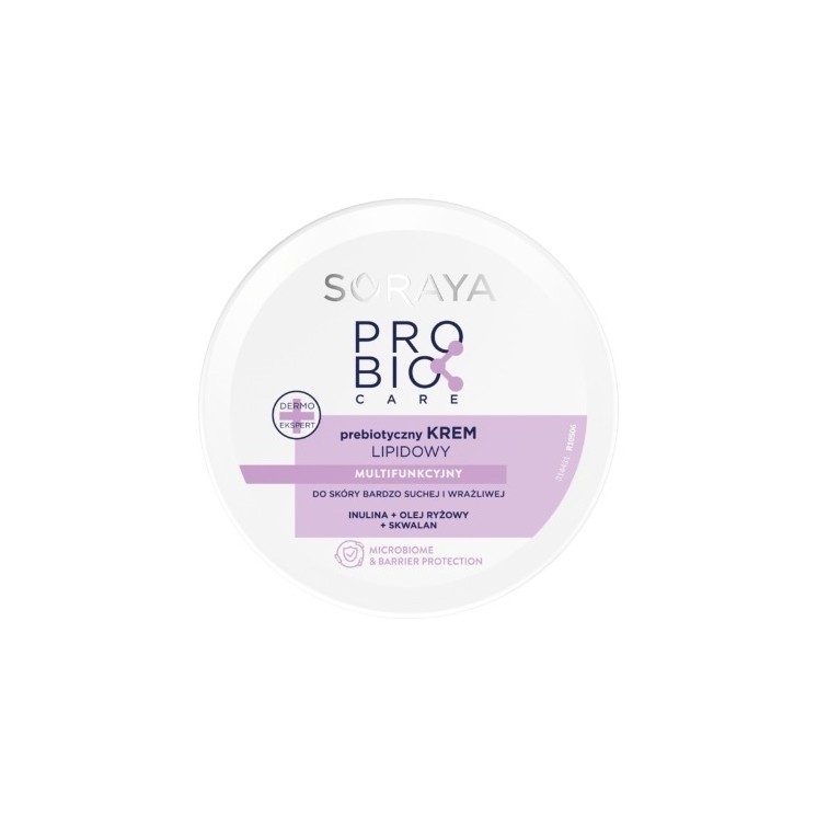 Soraya ProBio Care Präbiotische Lipid-Körpercreme, multifunktional für sehr trockene und empfindliche Haut 200 ml