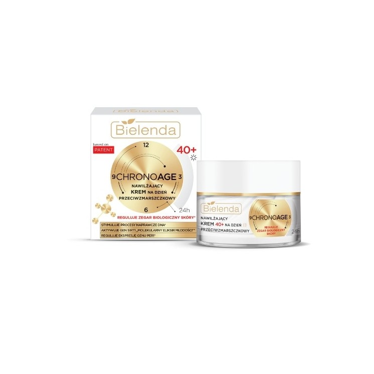 Денний крем для обличчя від зморшок Bielenda Chrono Age 24H Moisturizing 40+ 50 мл