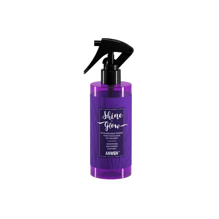Anwen Shine & Glow glättender Haarspray mit Glanz, 150 ml