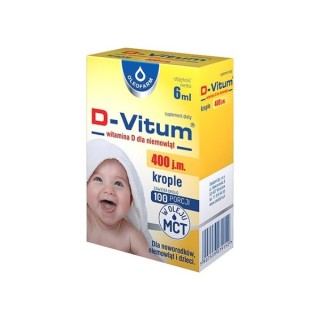 D-Vitum Вітамін Д для немовлят краплі 400 МО 6 мл