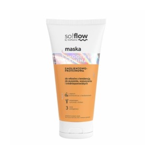 So!flow Emollient and Protein Mask für Haare mit mittlerer Porosität, die zu Frizz neigen, 200 ml