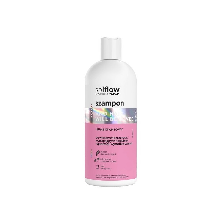 So!flow Humectant Shampoo für Haare mit hoher Porosität, die eine tiefe Regeneration erfordern, 300 ml