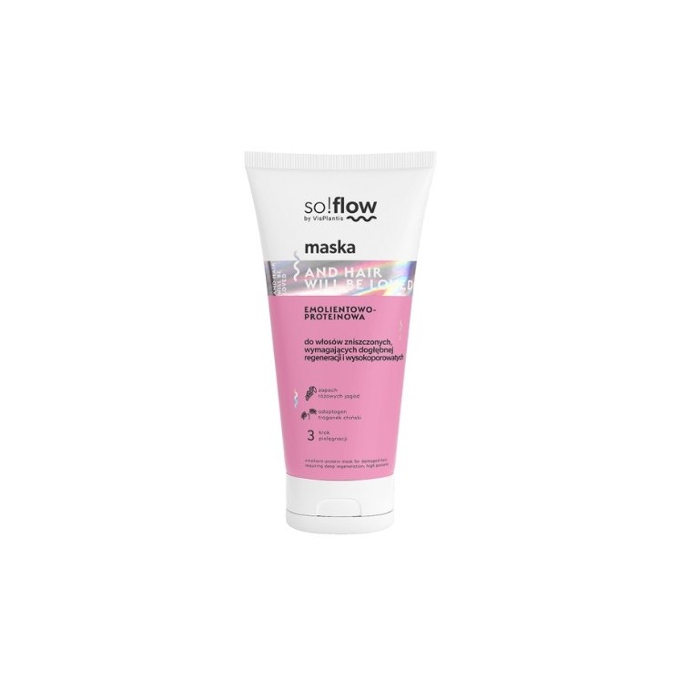 So!flow Protein-Emollient Mask для пористого волосся, яке потребує глибокої регенерації 200 мл