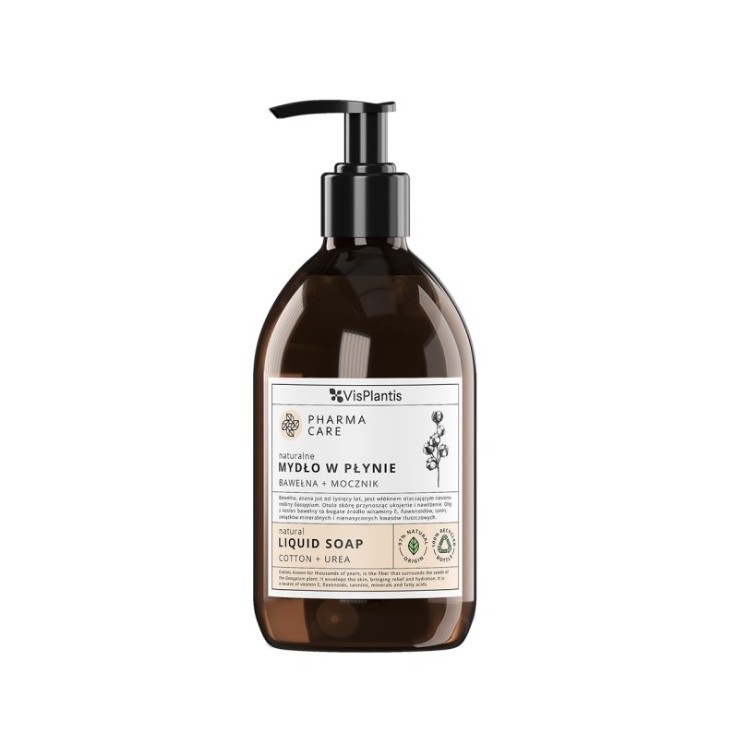 Vis Plantis Pharma Care Natuurlijke vloeibare zeep Katoen + Ureum 500 ml