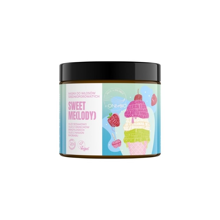 ONLYBIO Hair in Balance Sweet Me (морозиво) Маска для волосся середньої пористості 400 мл
