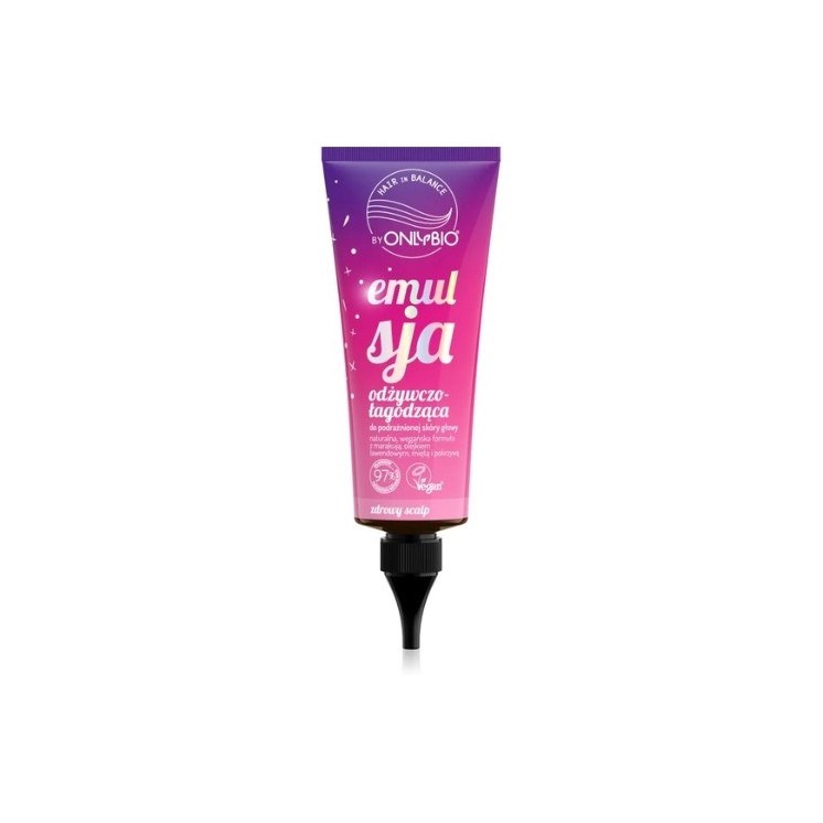 ONLYBIO Hair in Balance Поживна та заспокійлива емульсія для подразненої шкіри голови 125 мл
