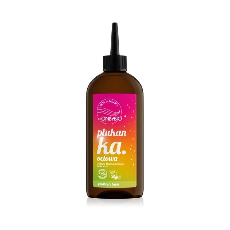 ONLYBIO Hair in Balance Оцетовий ополіскувач для волосся, що закриває кутикулу та надає блиску 300 мл