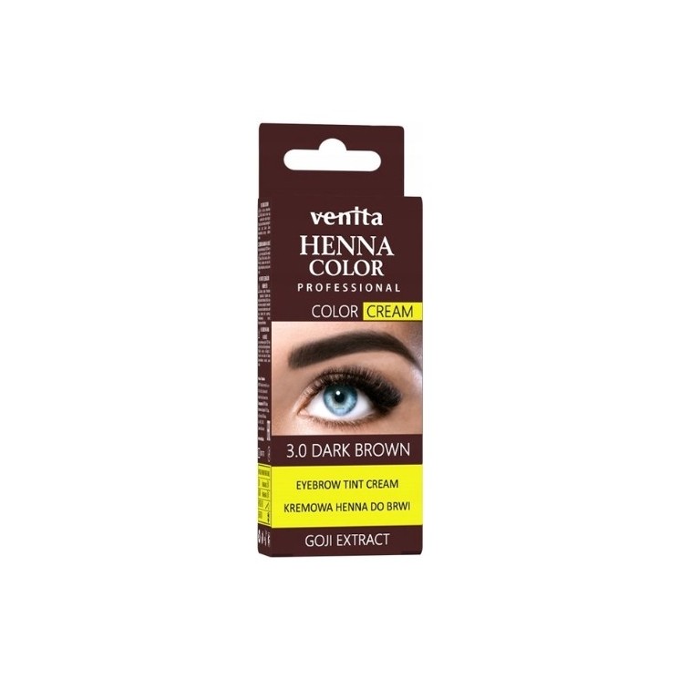 Venita cream Henna for eyebrows /3.0/ Dark brown 30 g