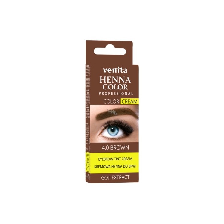 Venita crème Henna voor wenkbrauwen /4.0/ Bruin 30 g