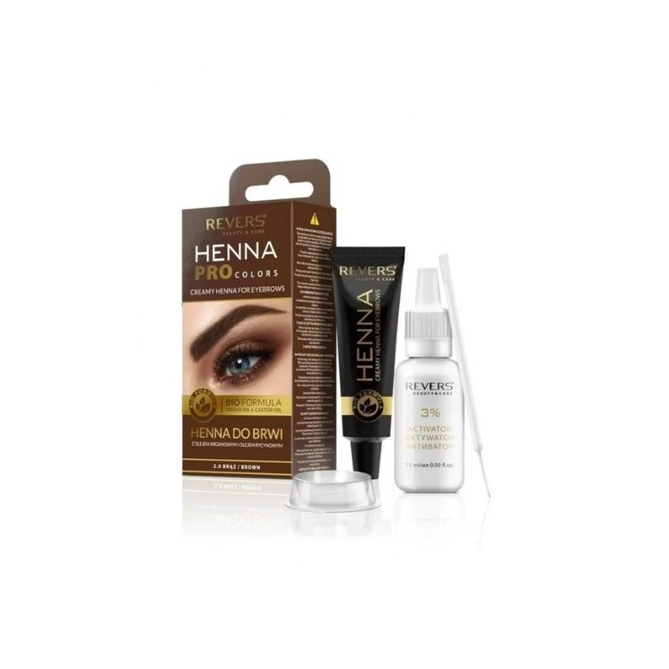 Revers Henna крем для брів і вій /2.0/ Коричневий