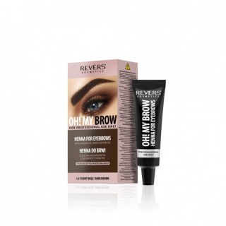 Кремова хна для брів Revers Oh !My Brow /3.0/ Темно-коричнева