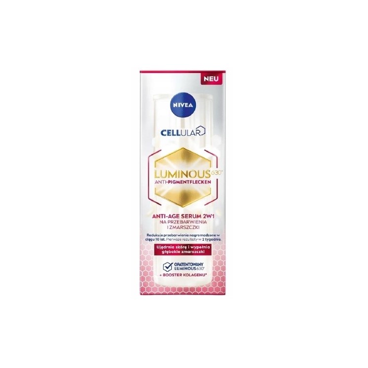 Nivea Cellular Iluminous Anti-Age 2in1 Serum voor verkleuringen en rimpels 30 ml