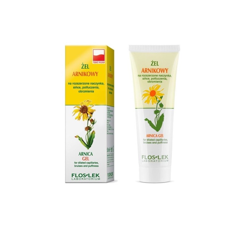 Arnica Floslek Gel voor verwijde bloedvaten, kneuzingen, blauwe plekken en zwellingen 50 ml