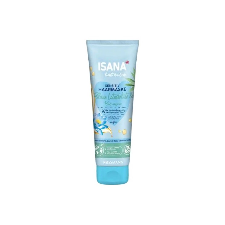 Isana Love the Earth Sensitive nährende Haarmaske 125 ml