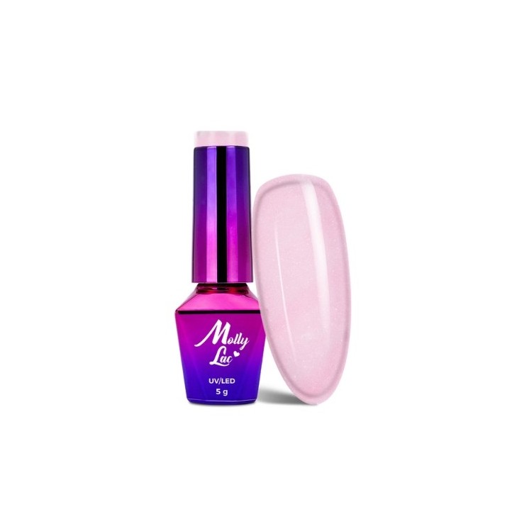 MollyLac /221/ Гібридний лак для нігтів Winter Crystalize Secret Swing 5 мл