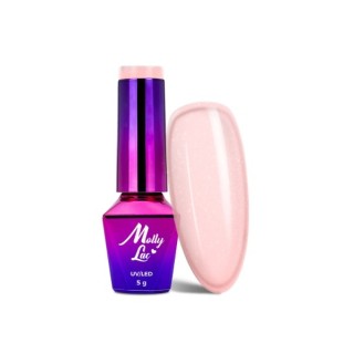 MollyLac /477/ Гібридний лак для нігтів Macarons Fairy Cake 5 мл