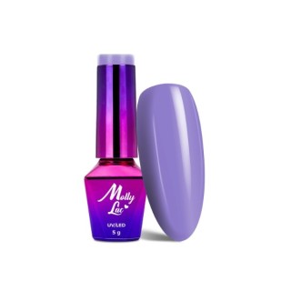 MollyLac /122/ Гібридний лак для нігтів Yoghurt Lily Blossom 5 мл