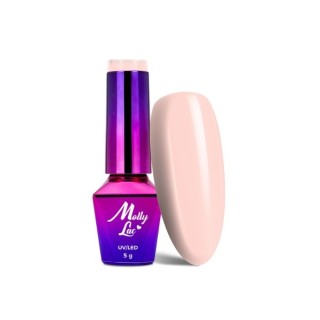 MollyLac /521/ I'm The Nudelover Porcelain Гібридний лак для нігтів 5 мл