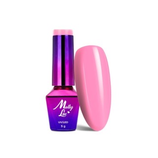 MollyLac /144/ Flamingo Hybrid Nail Polish Garden with Flowers 5 ml