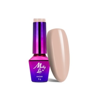 MollyLac /301/ Лак для нігтів Skin & Make Up Warm Almond Hybrid 5 мл