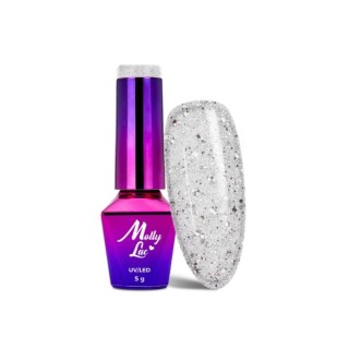 MollyLac /34/ Queens of Life Glam Diamond hybride nagellak 5 ml