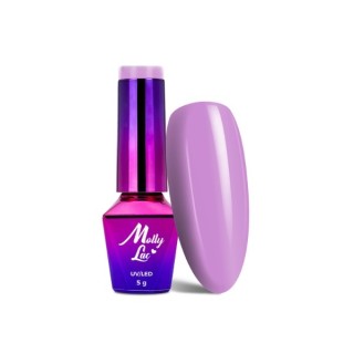 MollyLac /16/ Coctails & Drinks Hybrid Nail Polish Purple Rain 5 мл