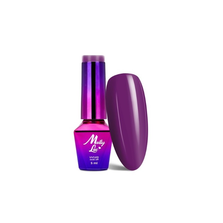 MollyLac /18/ Coctails & Drinks Hybrid Lacquer Blackcurrant Impress 5 ml