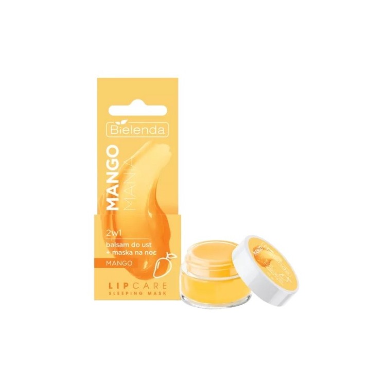 Bielenda Lip Care Slaapmasker Mango Mania 2in1 Lippenbalsem + nachtmasker 10 g