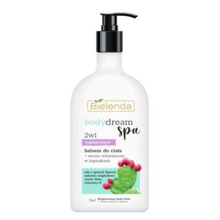 Bielenda Body Dream Spa 2в1 відновлюючий бальзам для тіла + вітамінна Serum в капсулах Опунція 350 мл