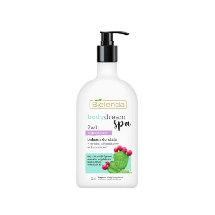 Bielenda Body Dream Spa 2in1 regenerating body balm + vitamin Serum in capsules Prickly pear 350 ml