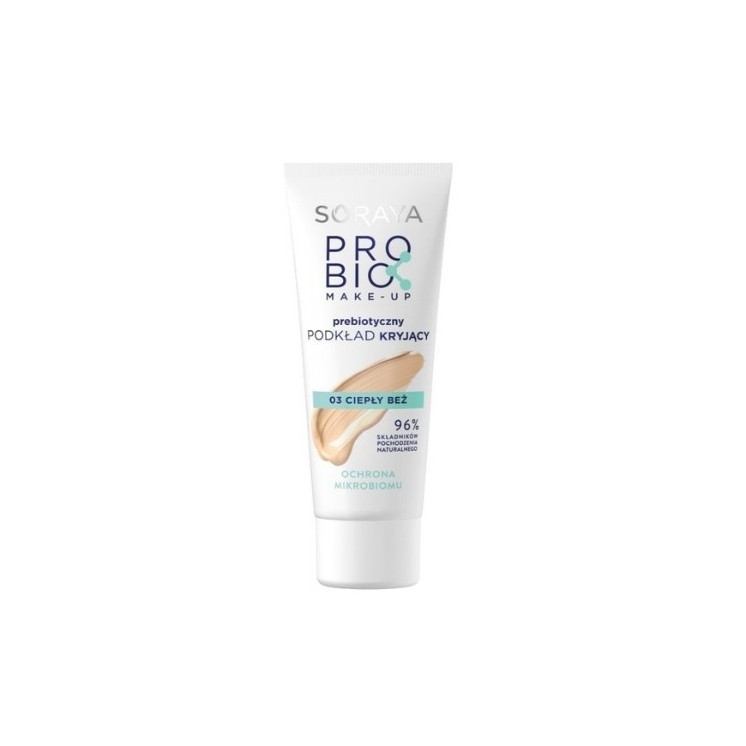 Основа для обличчя Soraya ProBio Care Prebiotic Make-up Covering /03/ Теплий бежевий 30 мл