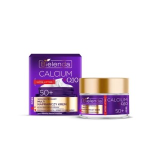 Bielenda CALCIUM + Q10 geconcentreerde multi-repair Anti-rimpel gezichtscrème 50+ voor de dag 50 ml