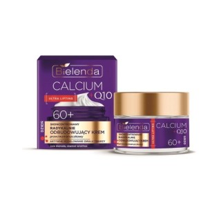 Bielenda CALCIUM + Q10 концентрований радикально відновлюючий крем для обличчя проти зморшок 60+ на день 50 мл