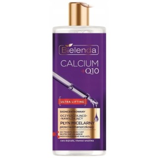 Bielenda CALCIUM + Q10 geconcentreerde reinigende en hydraterende micellaire vloeistof tegen rimpels 500 ml