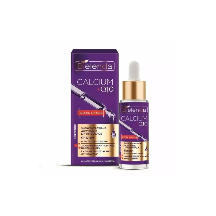 Bielenda CALCIUM + Q10 geconcentreerd, actief liftend anti-rimpel Serum dag/nacht 30 ml