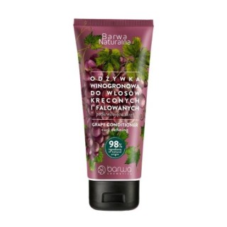 Кондиціонер для кучерявого і хвилястого волосся Barwa Naturalna Grape в тюбику 200 мл