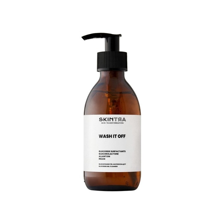 Глюкозидний очищаючий гель для обличчя SkinTra Wash It Off 200 мл