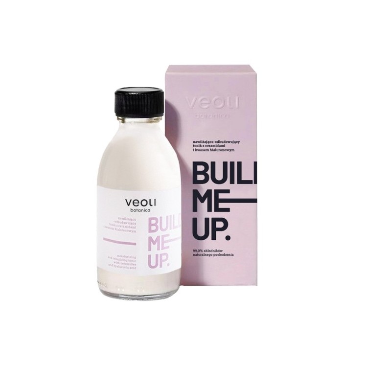 Veoli Botanica Bulid Me Up зволожуючий і відновлюючий тонік для обличчя з керамідами та гіалуроновою кислотою 150 мл