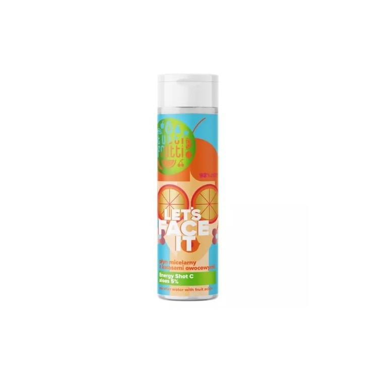 Farmona Tutti Frutti Let's Face It Cleansing Micellar Fluid with fruit acids and Aloe 5 % + Energy Shot C 200 ml