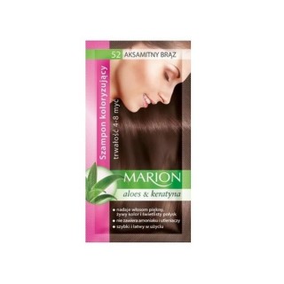 Шампунь Marion Coloring з екстрактом алое 4-8 прань /52/ Оксамитовий коричневий 40 мл