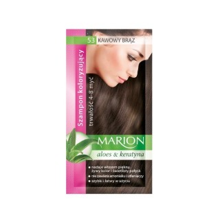 Marion Färbeshampoo mit Aloe-Extrakt 4-8 Haarwäschen /53/ Kaffeebraun 40 ml