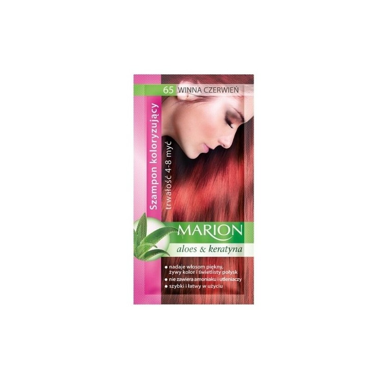 Шампунь Marion Coloring з екстрактом алое 4-8 прань /65/ Wine Red 40 мл