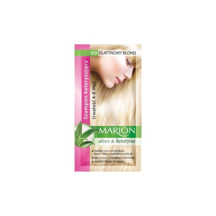 Шампунь Marion Coloring з екстрактом алое 4-8 прань /69/ Платиновий Blond 40 мл