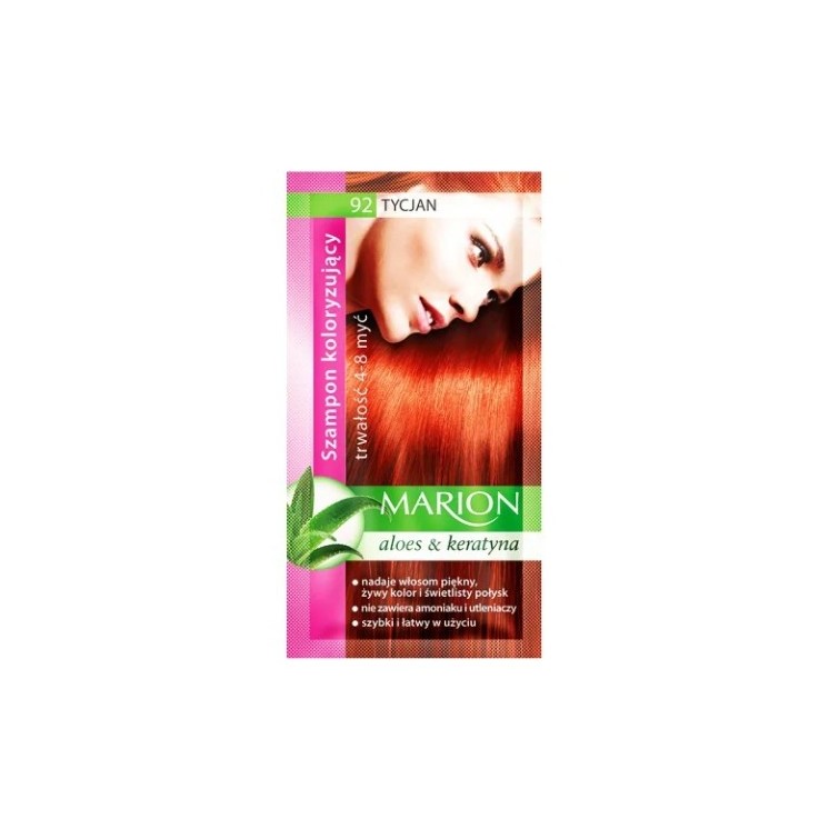 Marion Färbeshampoo mit Aloe-Extrakt 4-8 Wäschen /92/ Tizian 40 ml