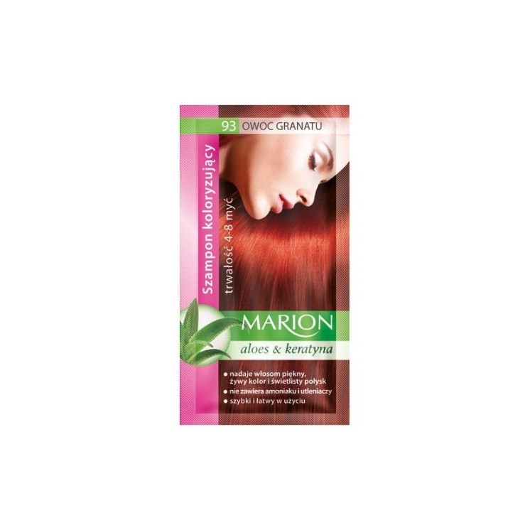 Marion Coloring shampoo with aloe extract 4-8 washes /93/ Pomegranate 40 ml