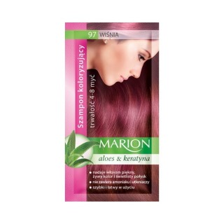 Шампунь Marion Coloring з екстрактом алое 4-8 прань /97/ Вишня 40 мл